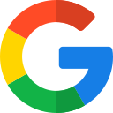 Google logo, a multicolored G letter